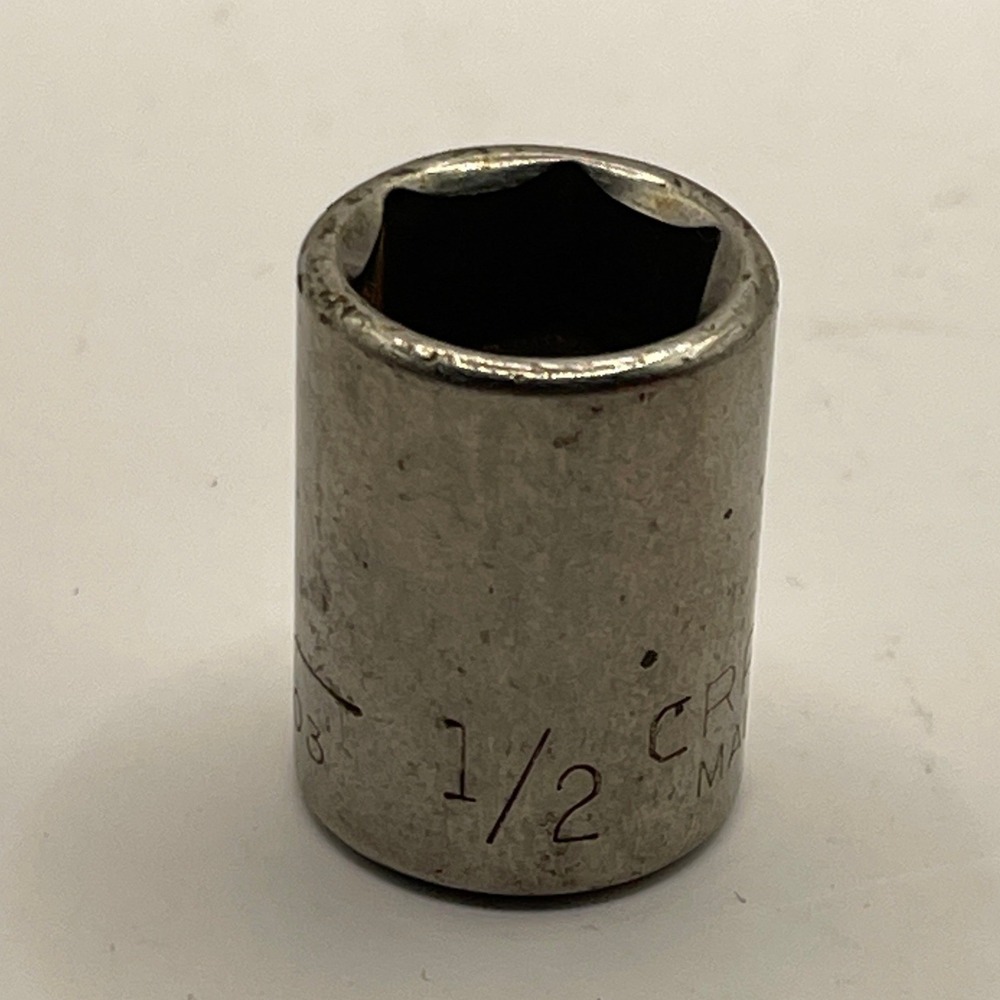 Craftsman‎ 1/2 Inch 6-Point Socket 3/8 Drive G 43003 Made in USA Vintage Tool